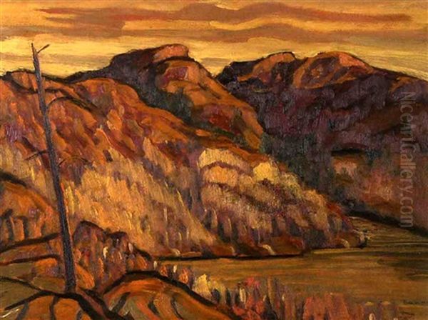 Autumn Colours - Grace Lake, Ontario Oil Painting by Sir Frederick Grant Banting