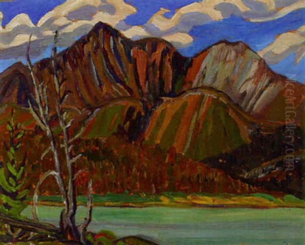 Canadian Rockies Scene Oil Painting by Sir Frederick Grant Banting