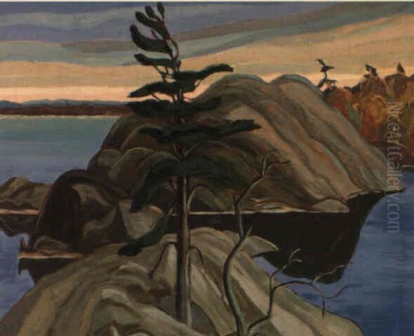 Georgian Bay Island Oil Painting by Sir Frederick Grant Banting