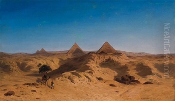 The Pyramids Oil Painting by Alexander de Bar