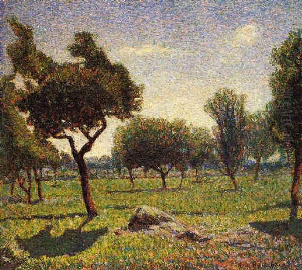 Paesaggio Con Alberi Oil Painting by Angelo Barabino