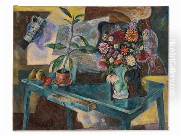 Still Life Oil Painting by Vladimir Davidovich Baranoff-Rossine