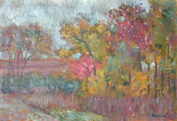 Jardin En Automne Oil Painting by Vladimir Davidovich Baranoff-Rossine