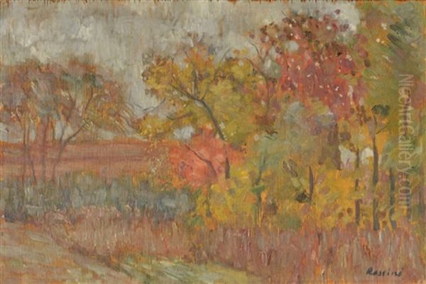 Jardin En Automne Oil Painting by Vladimir Davidovich Baranoff-Rossine