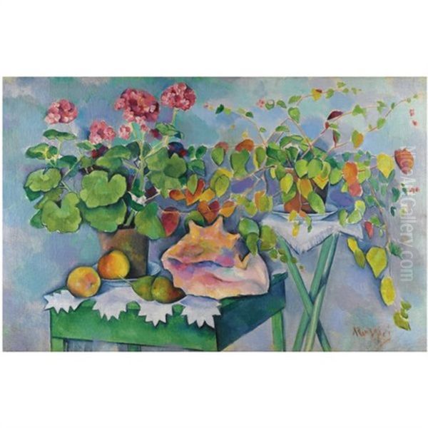 Still Life With Shell Oil Painting by Vladimir Davidovich Baranoff-Rossine