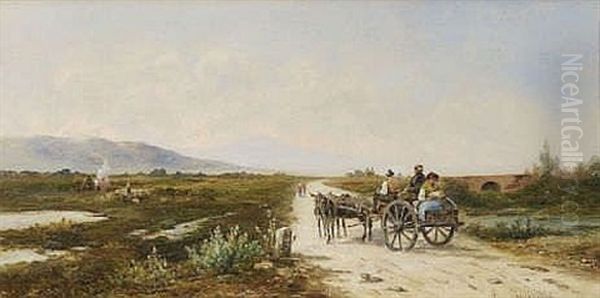 In Der Romischen Campagna Oil Painting by Emil Barbarini