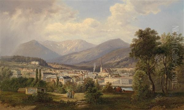 Blick Auf Bad Ischl by Gustav Barbarini