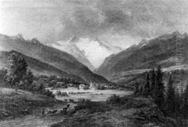 Blick Ins Stubaital by Gustav Barbarini