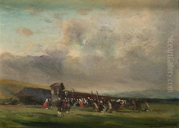 Romeria Oil Painting by Mariano Barbasan Lagueruela