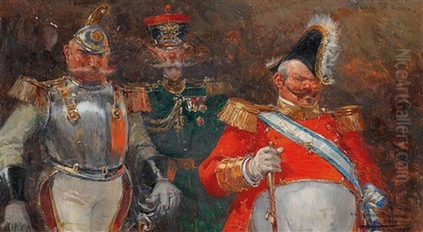 Gente De Guerra Oil Painting by Mariano Barbasan Lagueruela