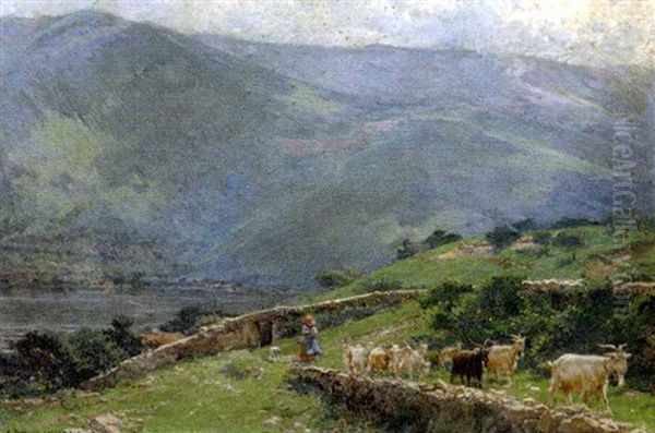 Le Retour Du Paturage Oil Painting by Mariano Barbasan Lagueruela