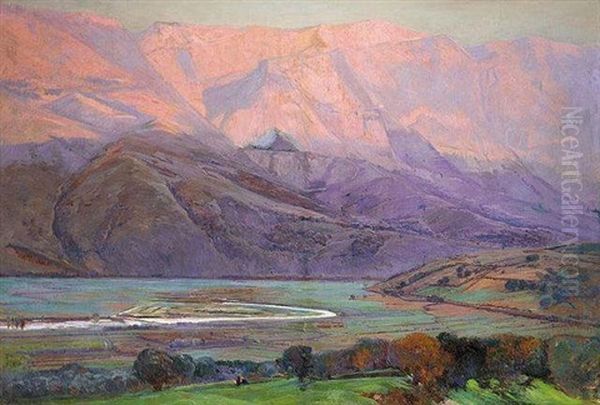 Paisaje Montanoso Oil Painting by Mariano Barbasan Lagueruela