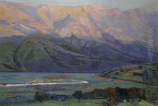 Paisaje Montanoso Oil Painting by Mariano Barbasan Lagueruela