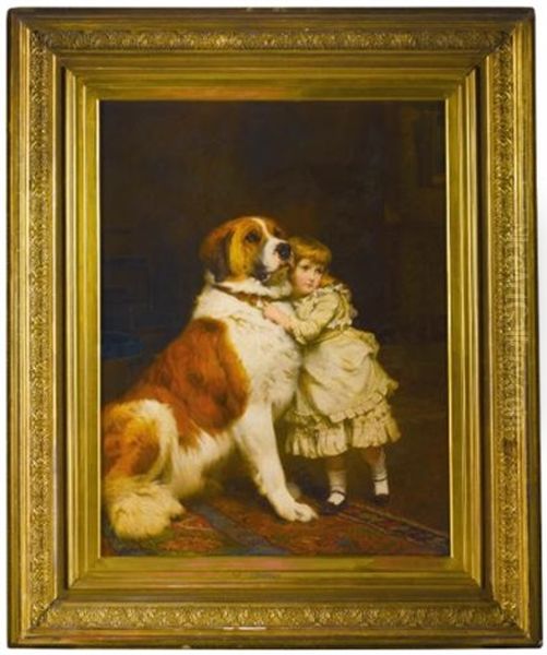 Good Friends Oil Painting by Charles Burton Barber