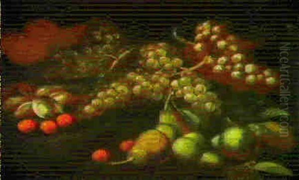 Nature Morte Con Frutta Oil Painting by Paolo Antonio Barbieri