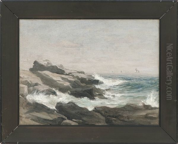 Woods Hole Oil Painting by Mcclelland Barclay