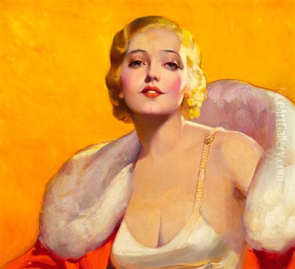 Ok Miss America, We Thank You For Your Patronage, Lucky Strike Cigarette Adverisement Oil Painting by Mcclelland Barclay