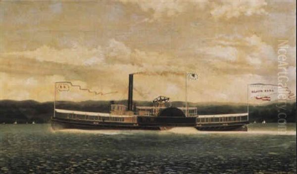 Steamboat 'black Bird' Oil Painting by James Bard