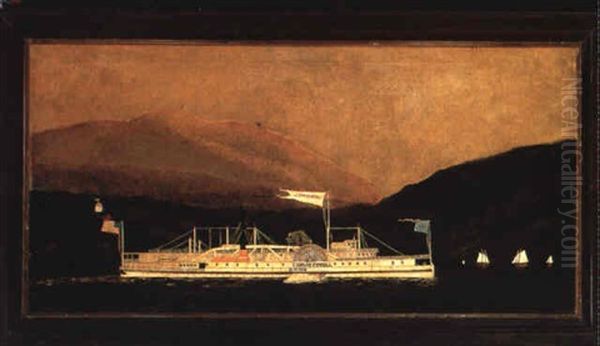 Steamboat 'thomas Powell' Oil Painting by James Bard