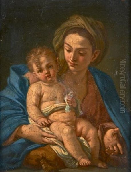 Vierge A L'enfant Oil Painting by Pietro Bardellino