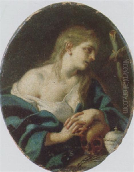 Maddalena Penitente Oil Painting by Pietro Bardellino