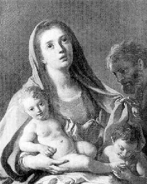 La Sainte Famille Et Saint Jean-baptiste Oil Painting by Pietro Bardellino