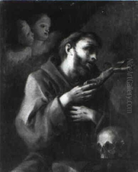 San Francesco Penitente Oil Painting by Pietro Bardellino