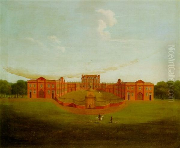 Prospect Of Livermere Hall, Suffolk Oil Painting by Thomas Bardwell