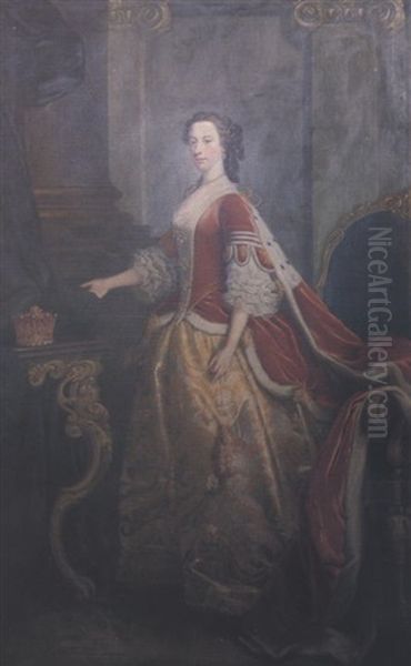 Portrait Of Anne, Countess Of Strafford Oil Painting by Thomas Bardwell