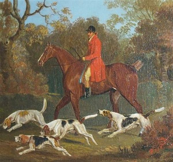 Master Of The Hounds Oil Painting by James Barenger the Elder