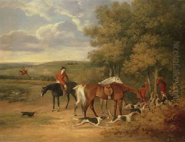 The Kill Oil Painting by James Barenger the Younger