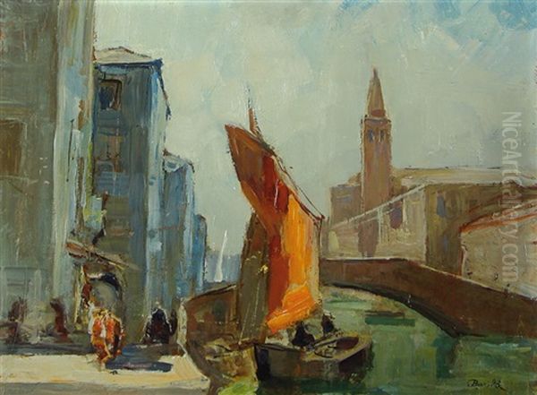 Venezia Oil Painting by Pietro Barilla