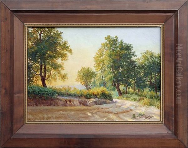 Foret En Algerie Oil Painting by Alcide Bariteau