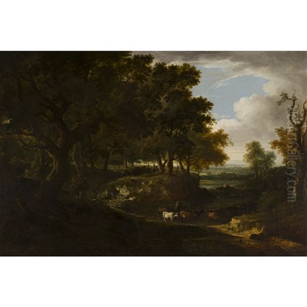 The Ford Oil Painting by Benjamin (of Bath) Barker