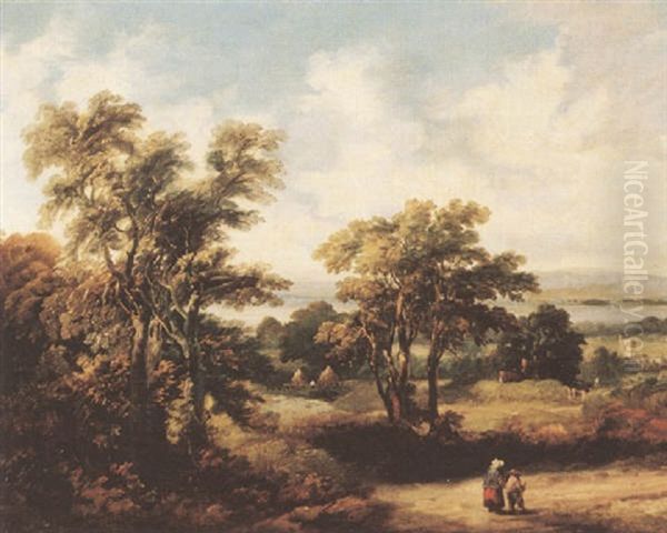 View Of The Severn Oil Painting by Joseph Barker