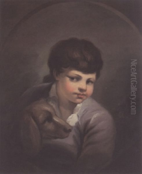 Portrait Of A Boy Oil Painting by Thomas Barker