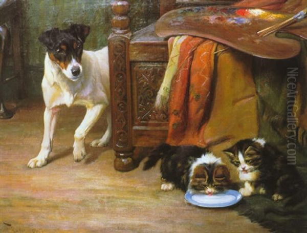 The New Models Oil Painting by Wright Barker