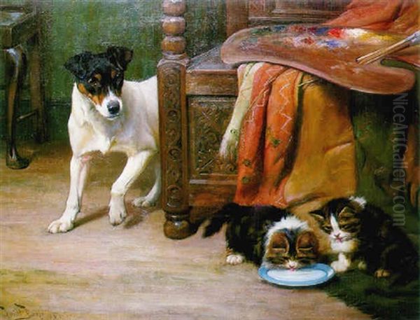 The New Models Oil Painting by Wright Barker