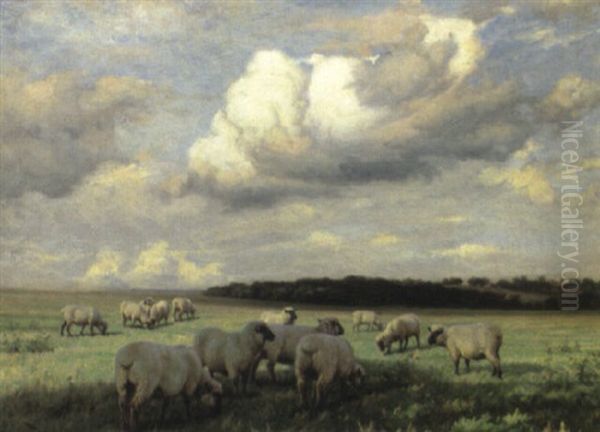 Upland Pastures Oil Painting by Wright Barker