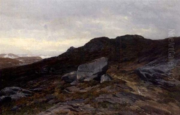 Skumring I Fjellet Oil Painting by Philip Barlag