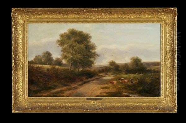 Near Dorking, Surrey Oil Painting by Adam Barland