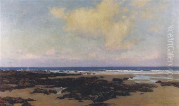 Along The Coast Oil Painting by John Noble Barlow