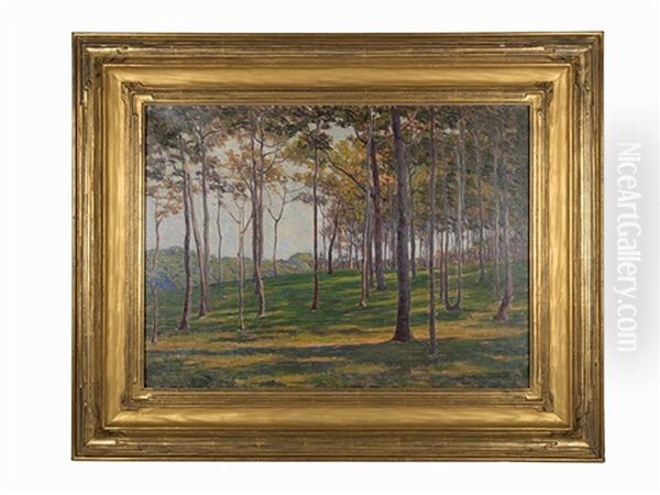 Chatham Locust Forest Oil Painting by Edward Herbert Barnard