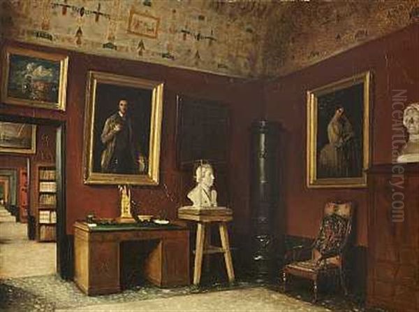 Vaerelset No. 42 I Thorvaldsens Museum Oil Painting by Robert Barnekow