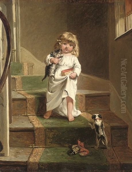 The Early Riser Oil Painting by Edward Charles Barnes