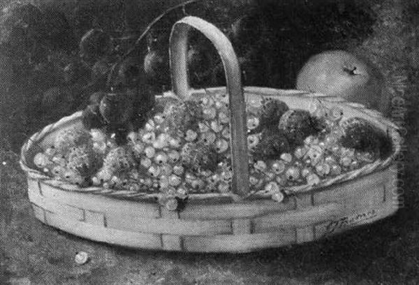 Still Life Of Fruit Oil Painting by Gertrude Jameson Barnes