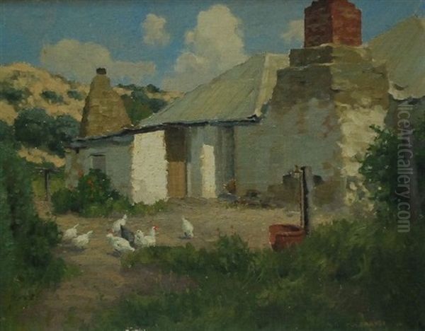 The Old Settlement Oil Painting by Gustav Adrian Barnes