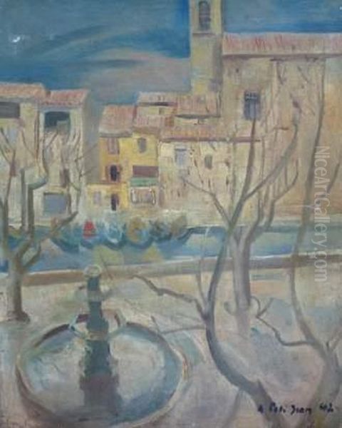 A : Martigues Oil Painting by Jean Alfred Adler