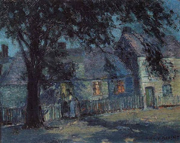 Hannah Jumper House, Rockport, Mass. Oil Painting by Thomas P. Barnett