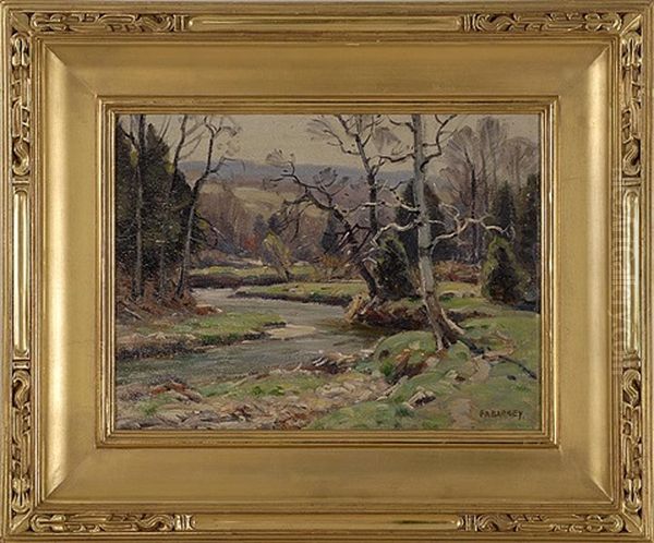 Early Spring Oil Painting by Frank A. Barney